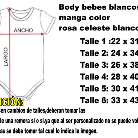 body bebes mangas color